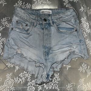 Blue denim Zara shorts